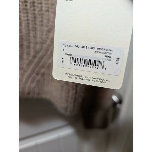 NEW! A.N.A. Womens Beige Oatmeal Marled Cable Knit V-Neck Sweater Size S - Picture 3 of 8